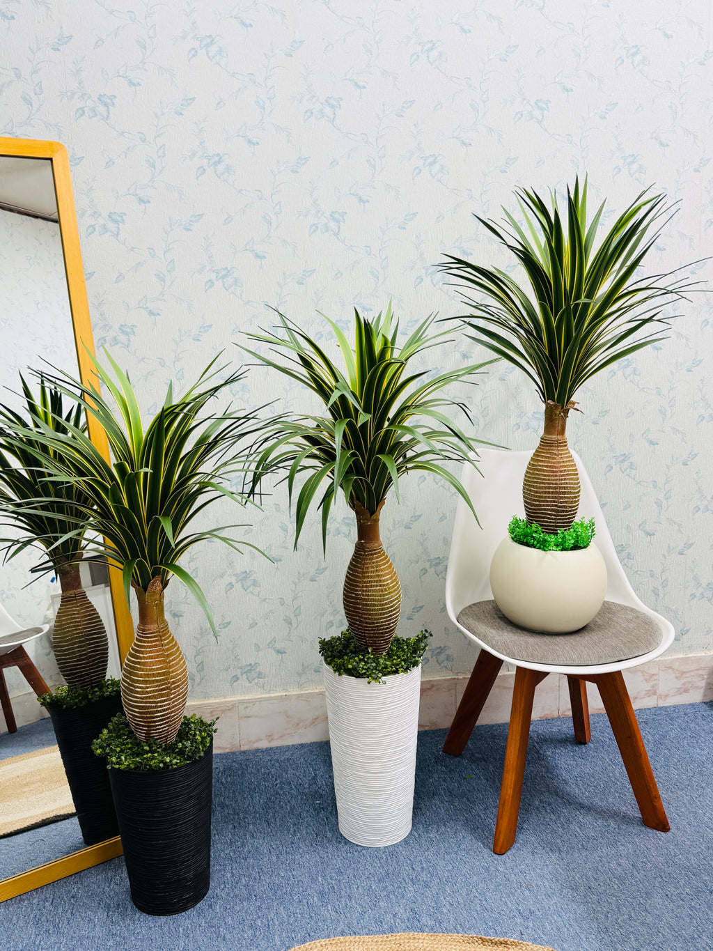 Premium quality chinese imported artificial rubber aloevera with chinese planter.