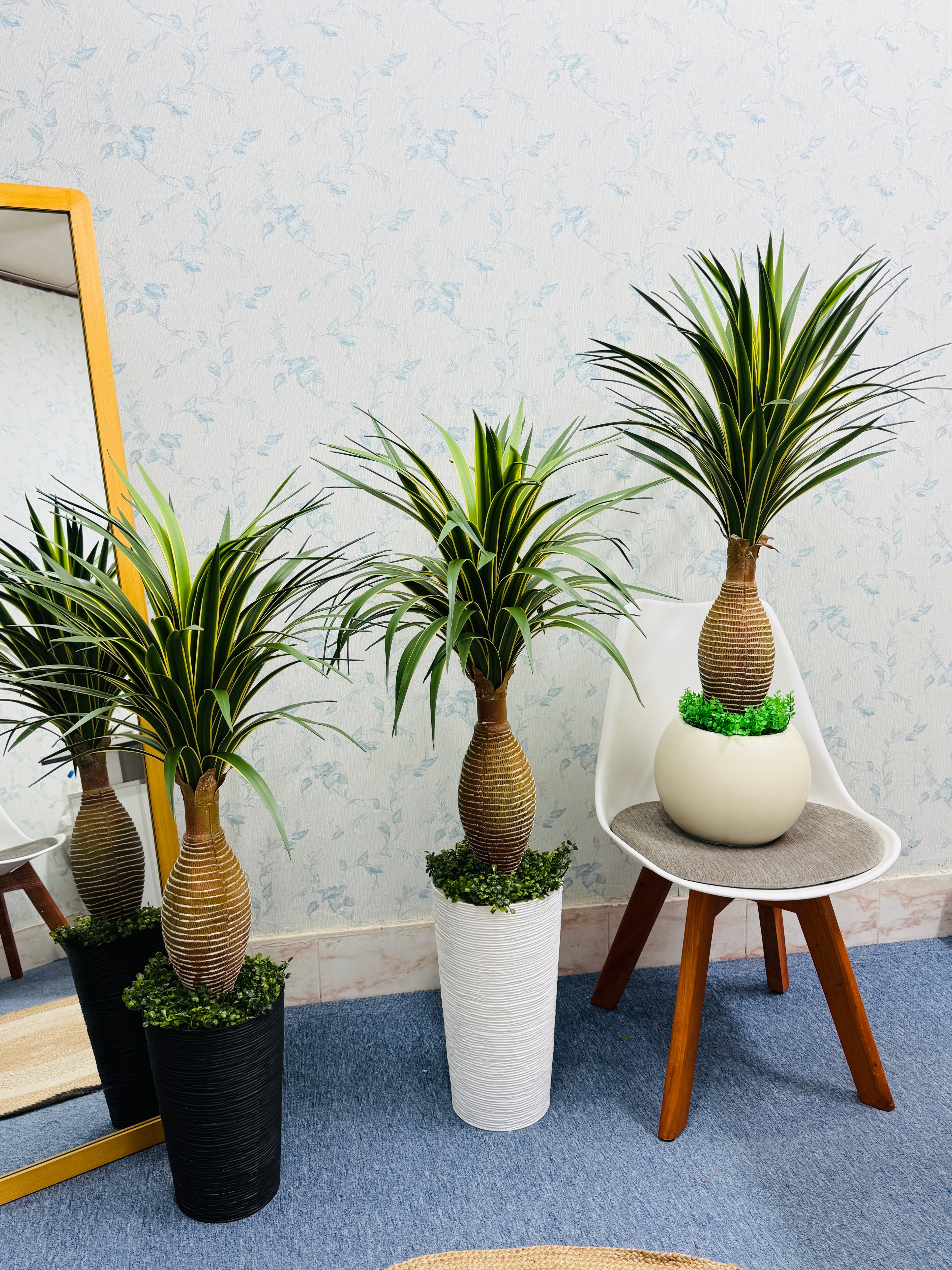 Premium quality chinese imported artificial rubber aloevera with chinese planter.