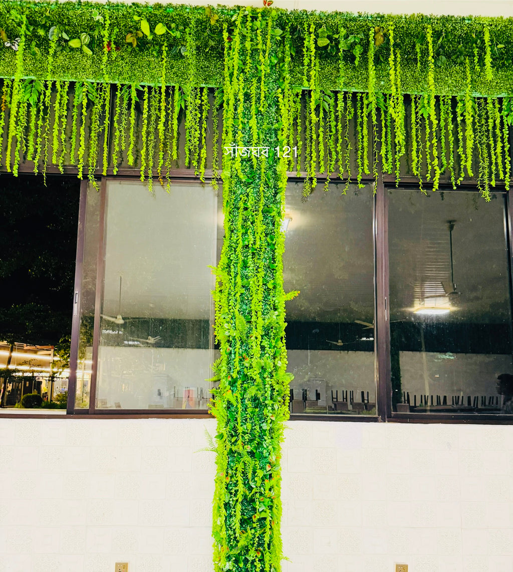 celling and wall decoration by artificial lota pata 650 tk 1 square feet