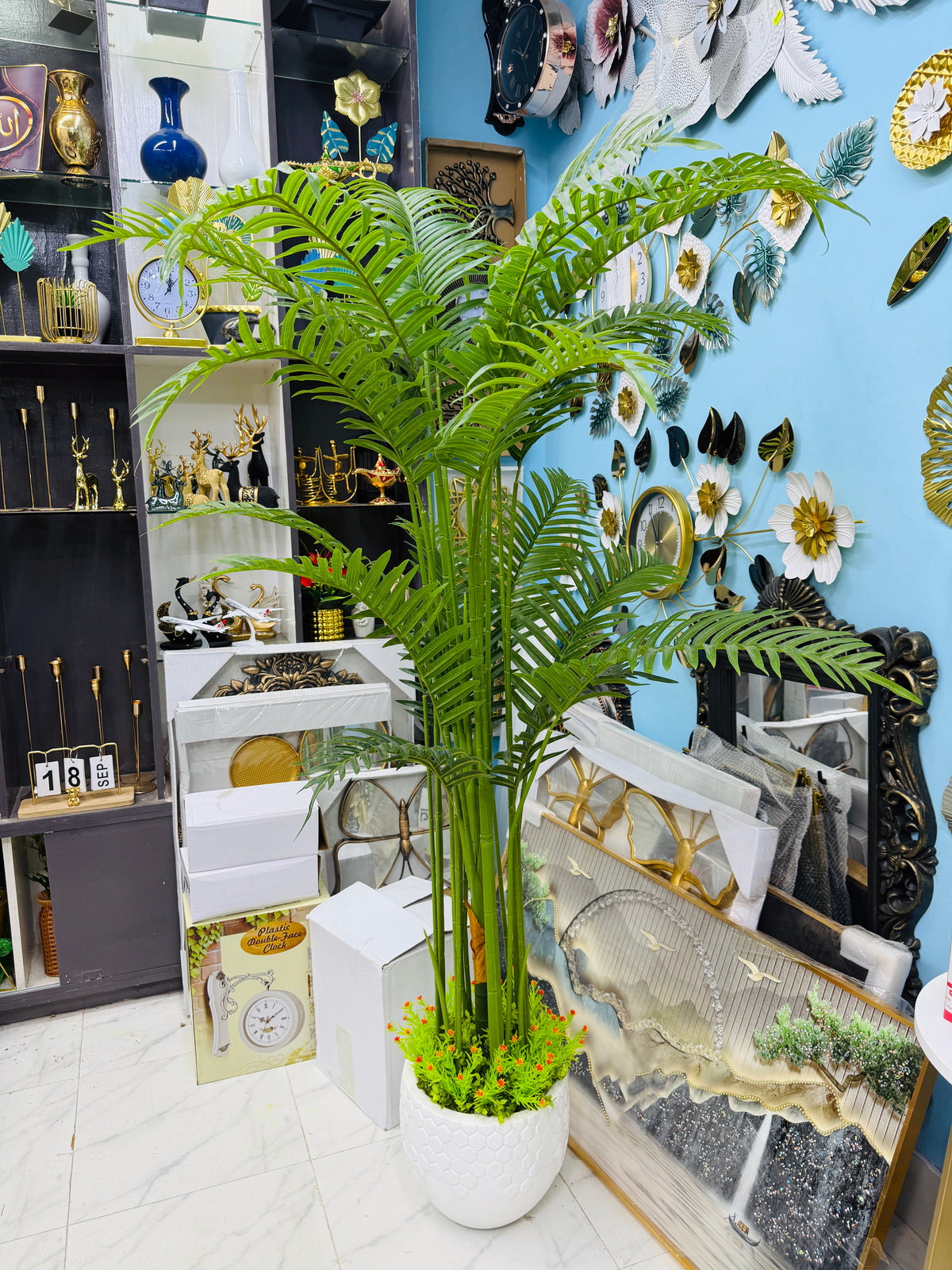 new arrival chinese imported areca plum tree 5 feet+ with fiber tob
