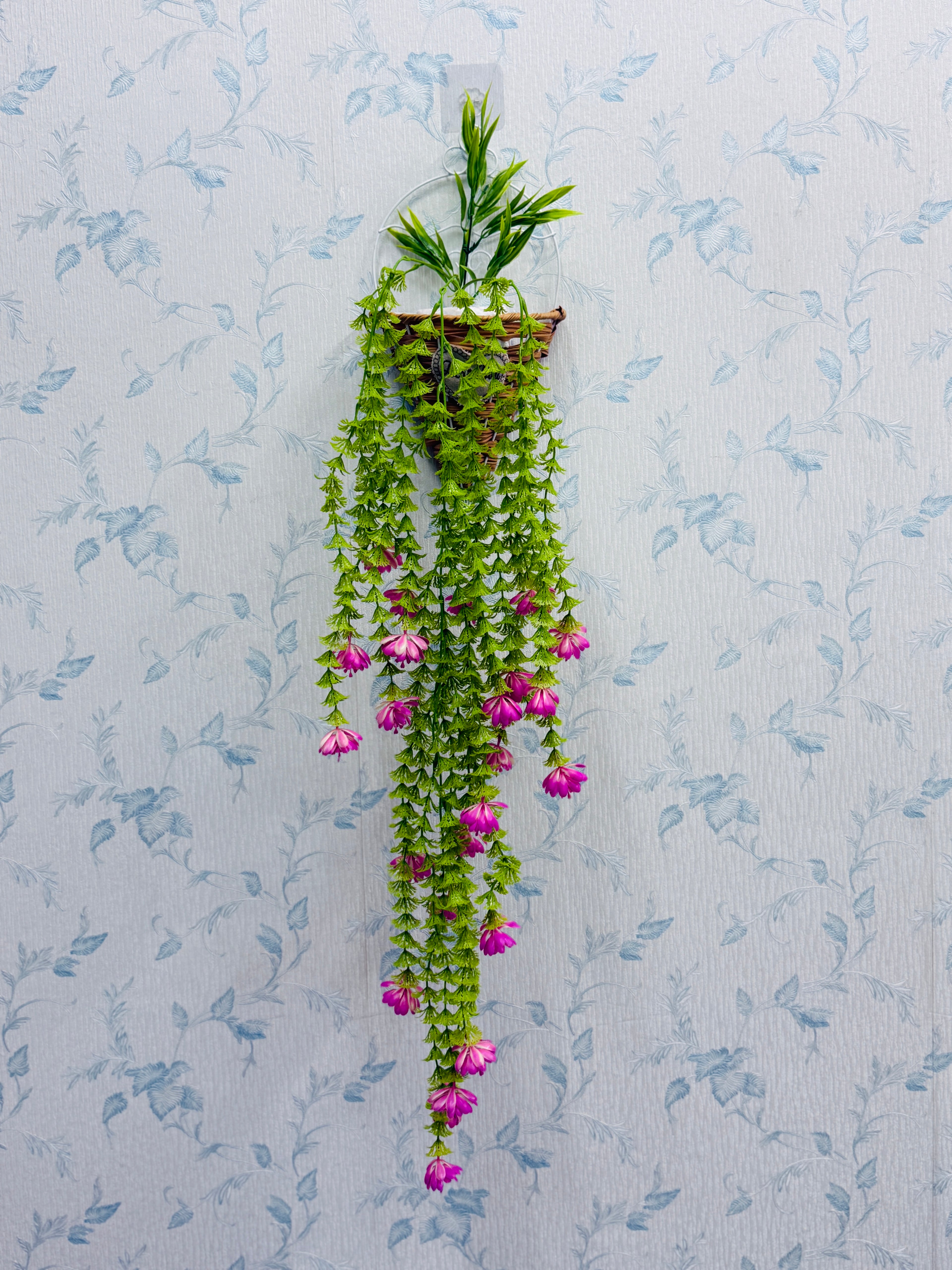 rubber Lota with metal wall planter