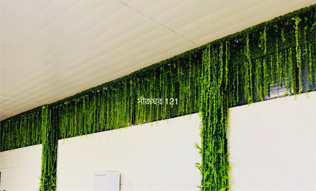 celling and wall decoration by artificial lota pata 650 tk 1 square feet