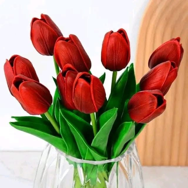 Artificial tulip flowers (10 pcs)