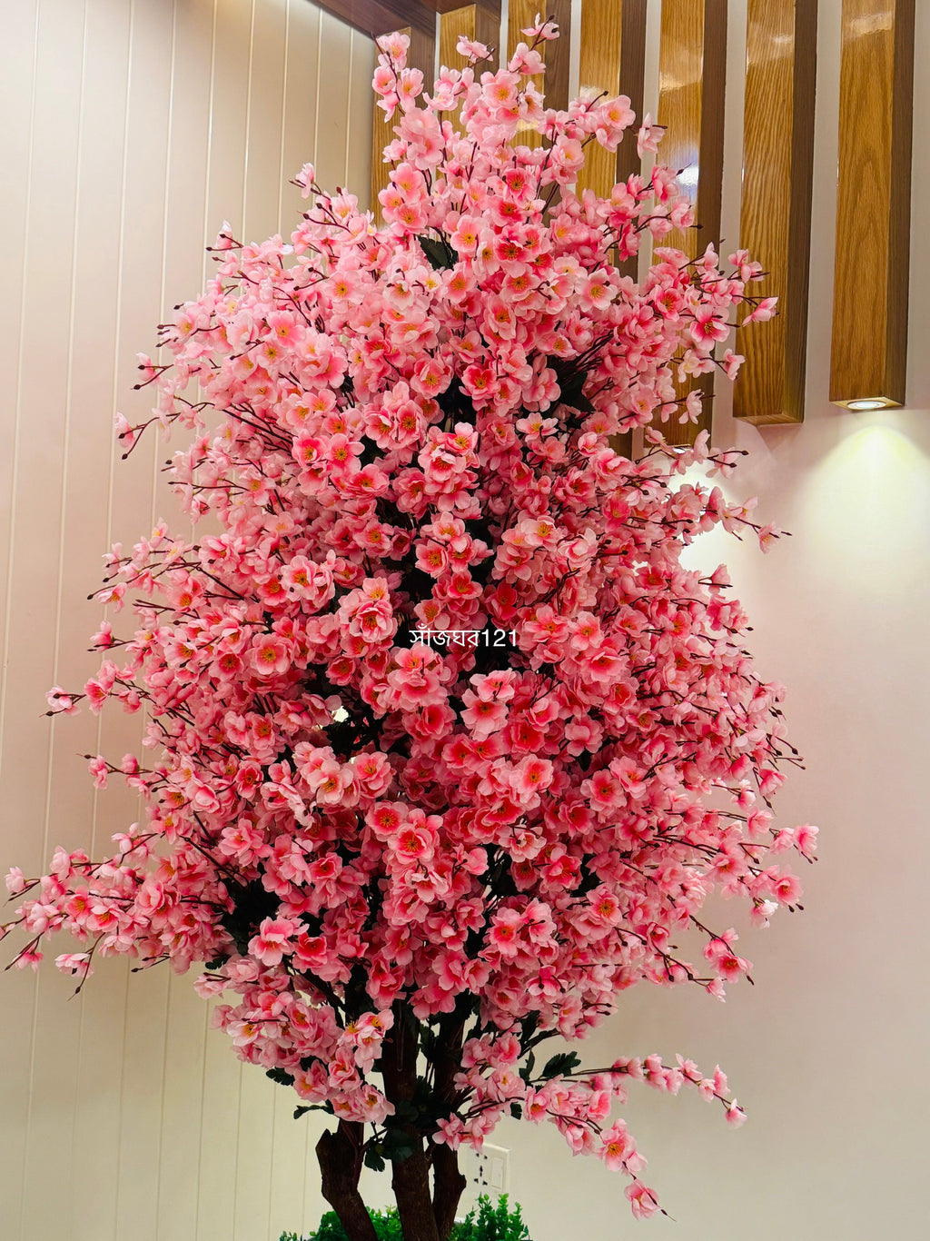 Chinese imported premium quality artificial cherry tree with luxurious planter.  colour available