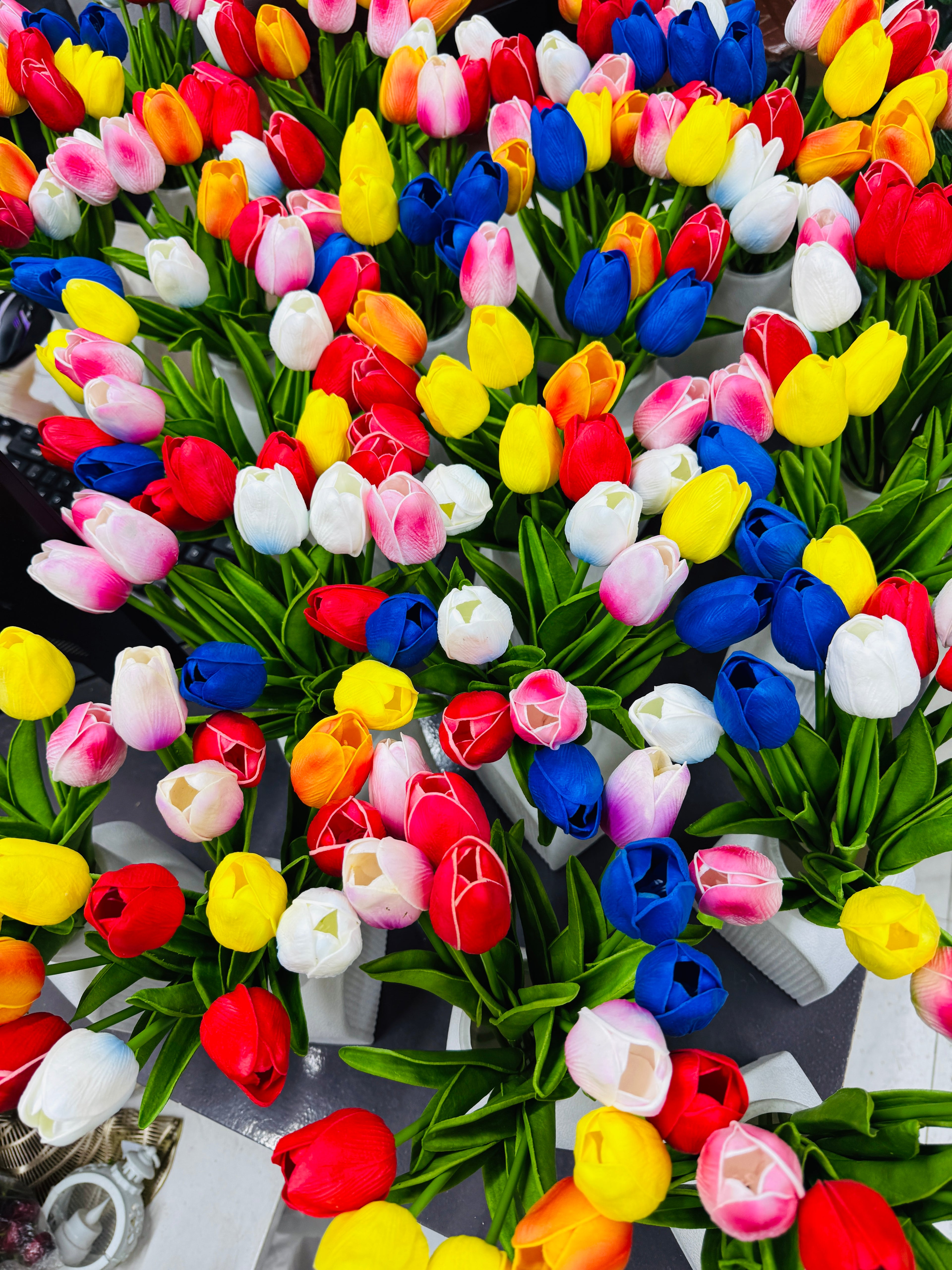 Artificial tulip flowers (10 pcs)