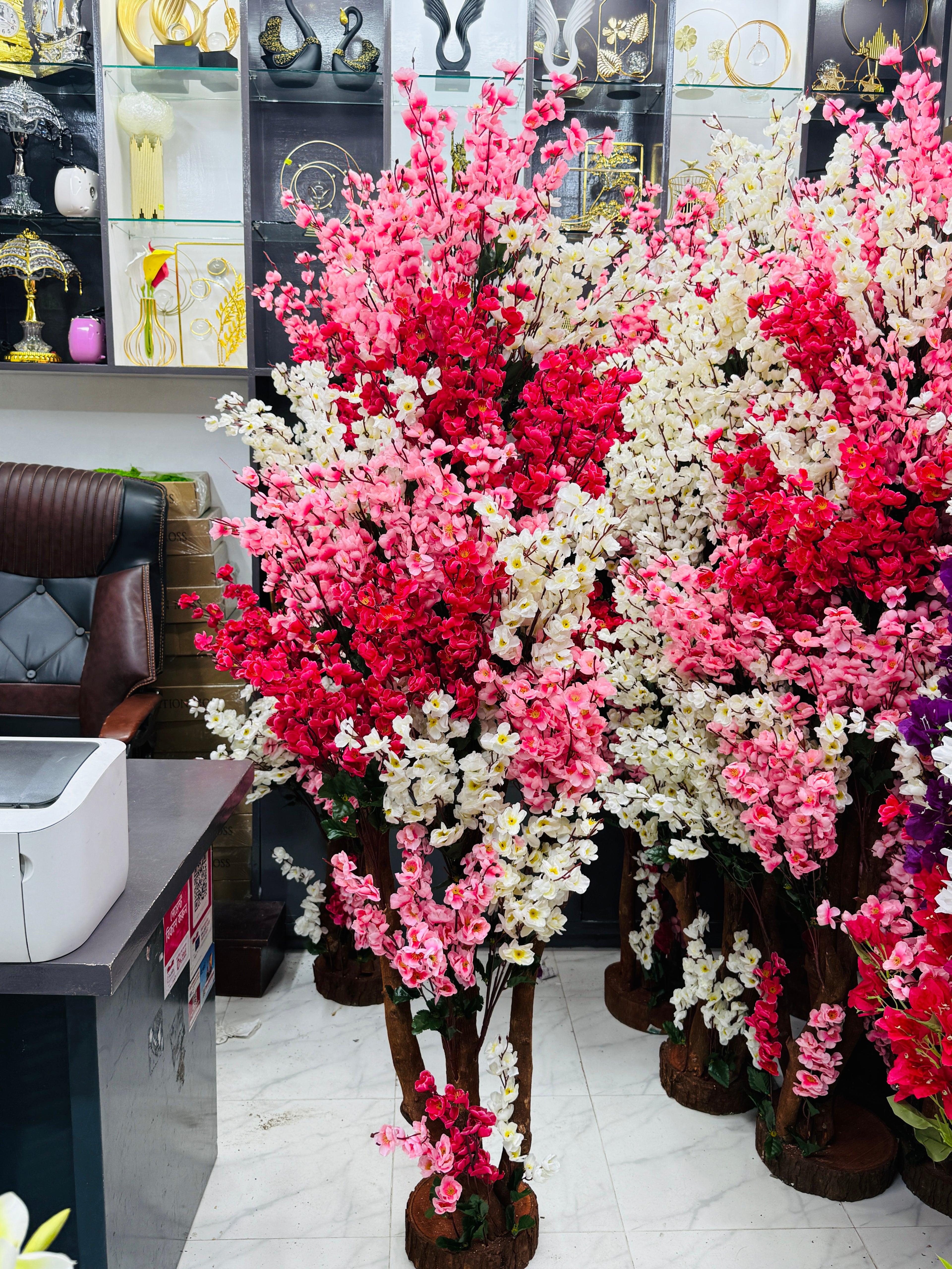 Chinese imported premium quality artificial 6 feet+ cherry Tree.A