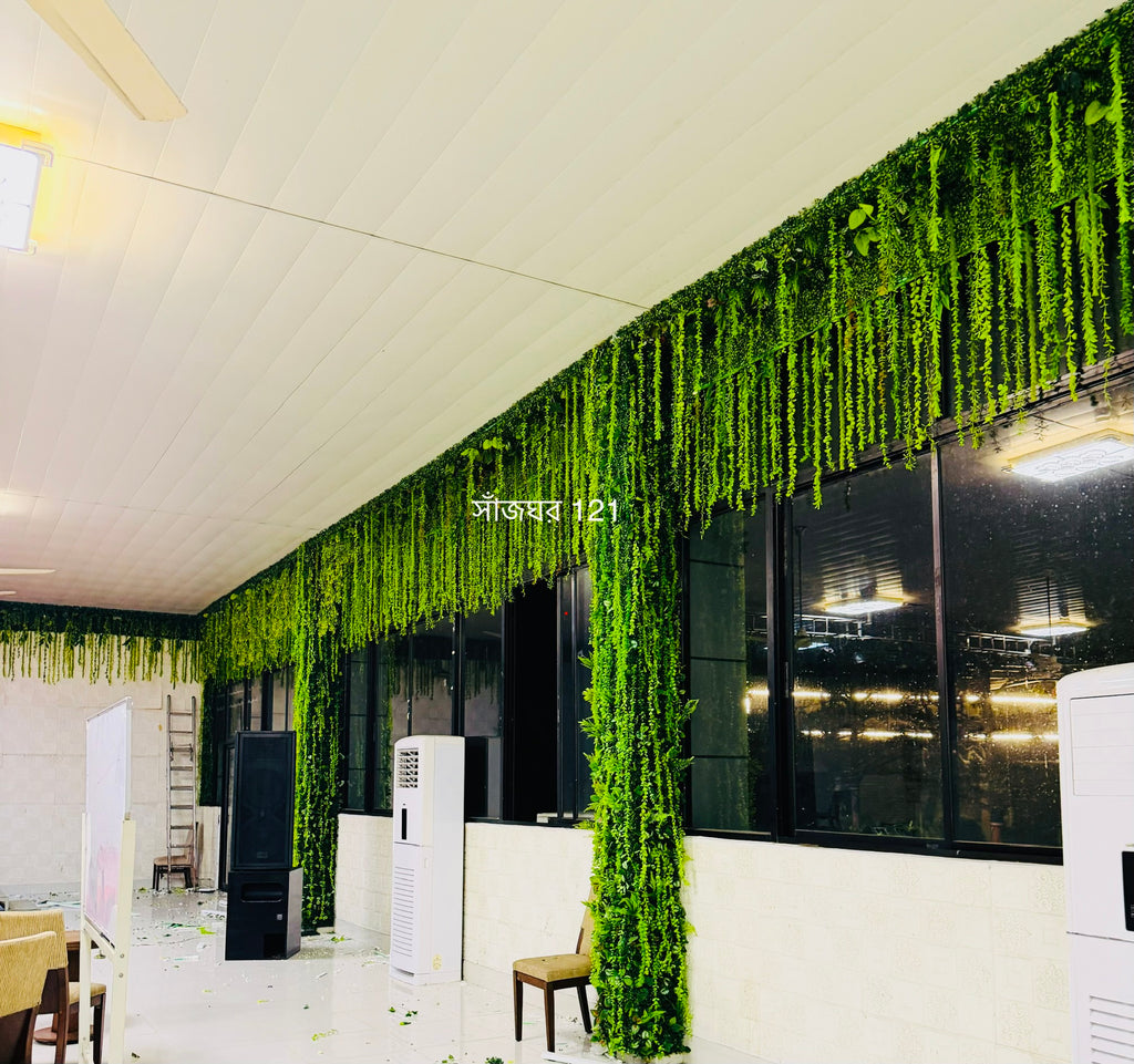 celling and wall decoration by artificial lota pata 650 tk 1 square feet