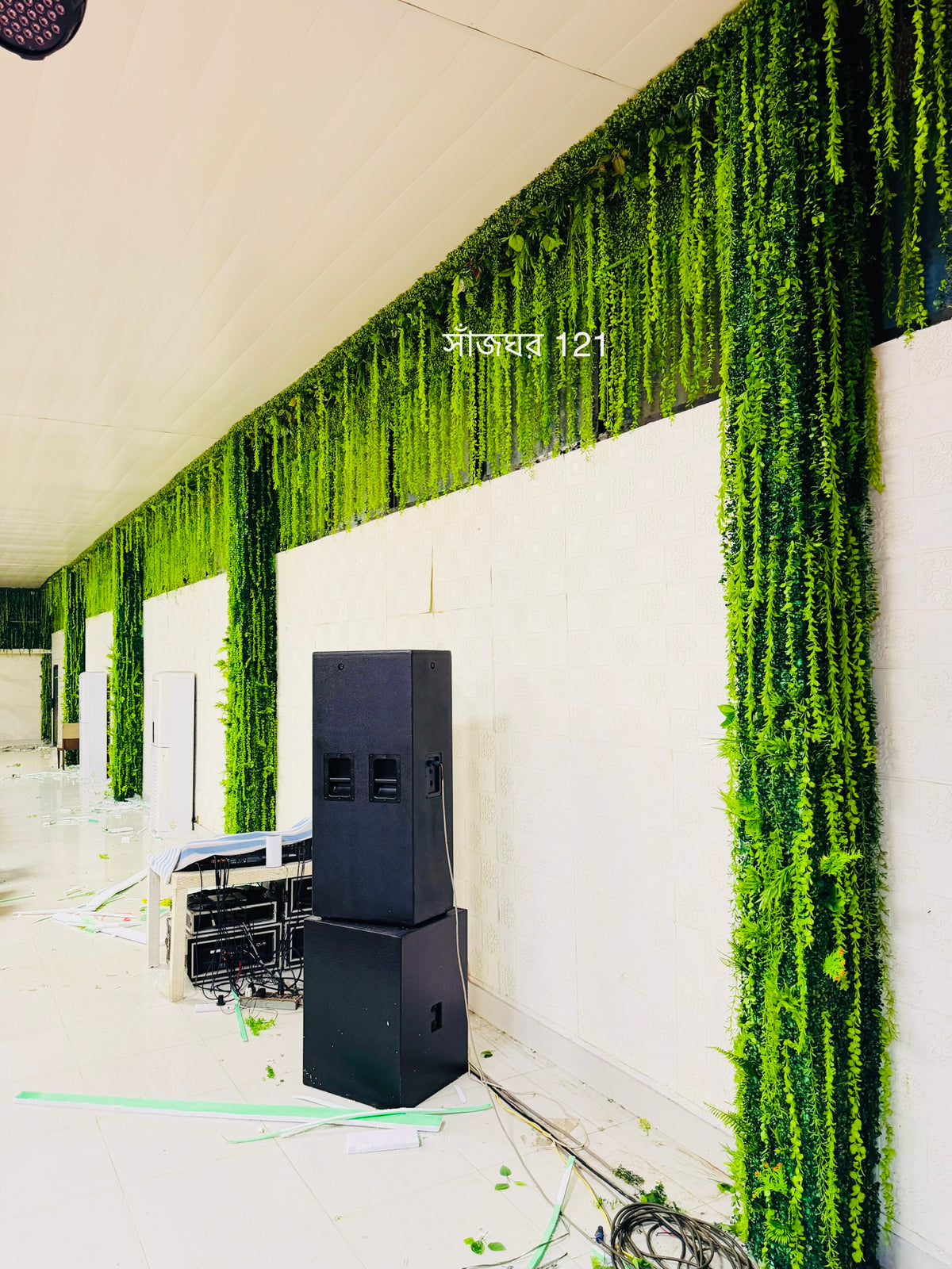 celling and wall decoration by artificial lota pata 650 tk 1 square feet