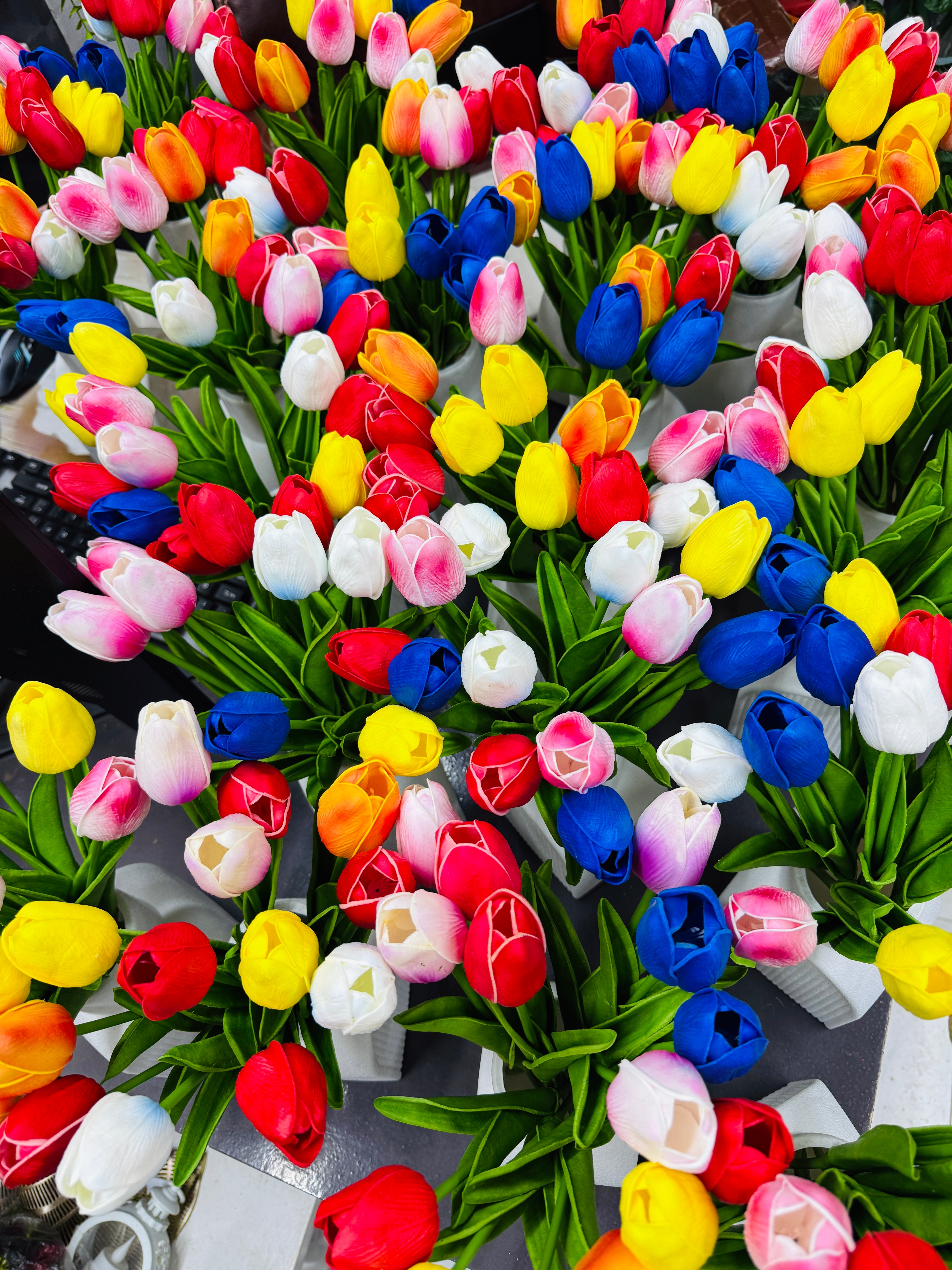 Artificial tulip flowers (10 pcs)