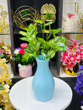 fiber vase with artificial pata bahar setup