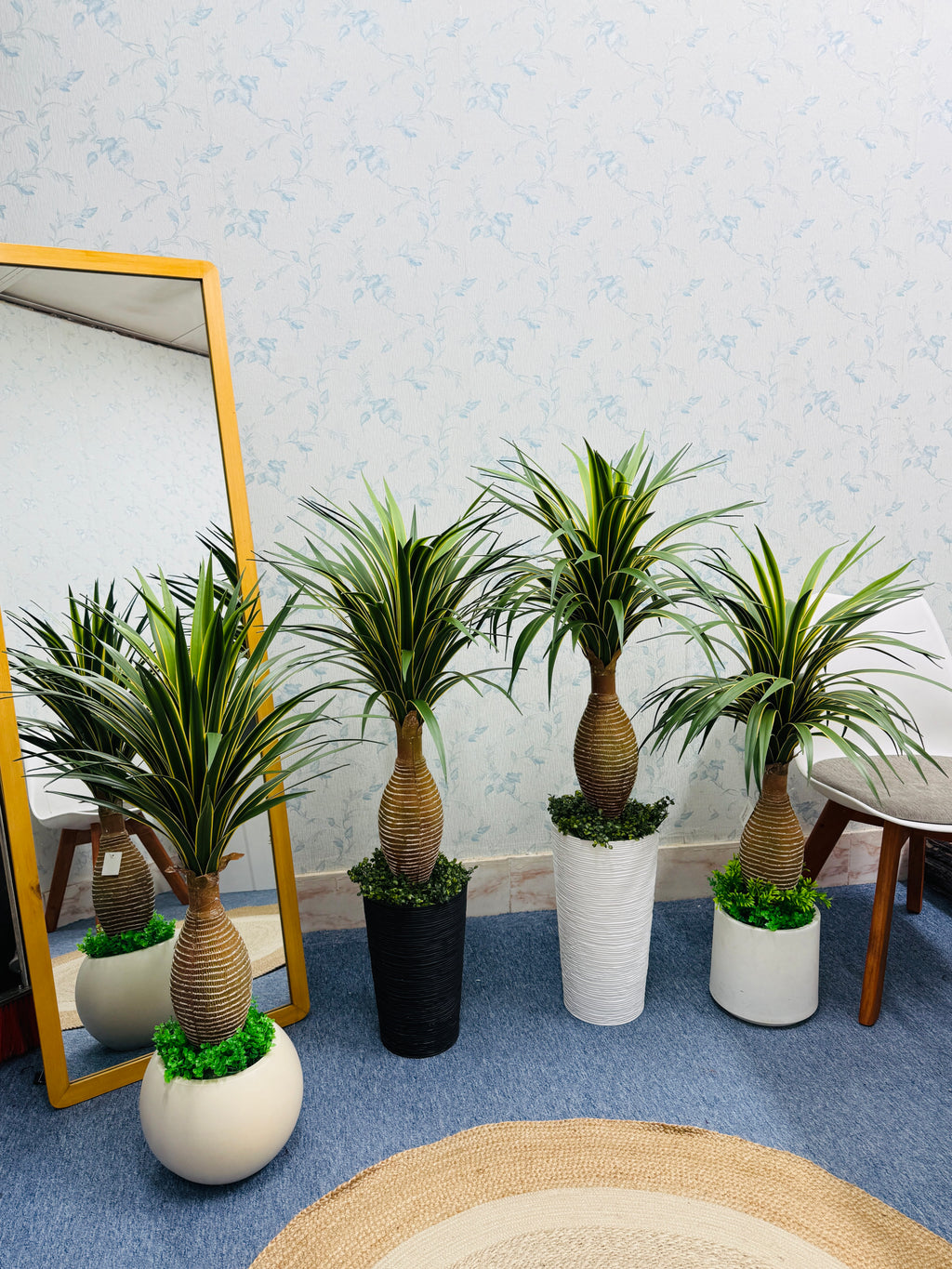 Premium quality chinese imported artificial rubber aloevera with chinese planter.