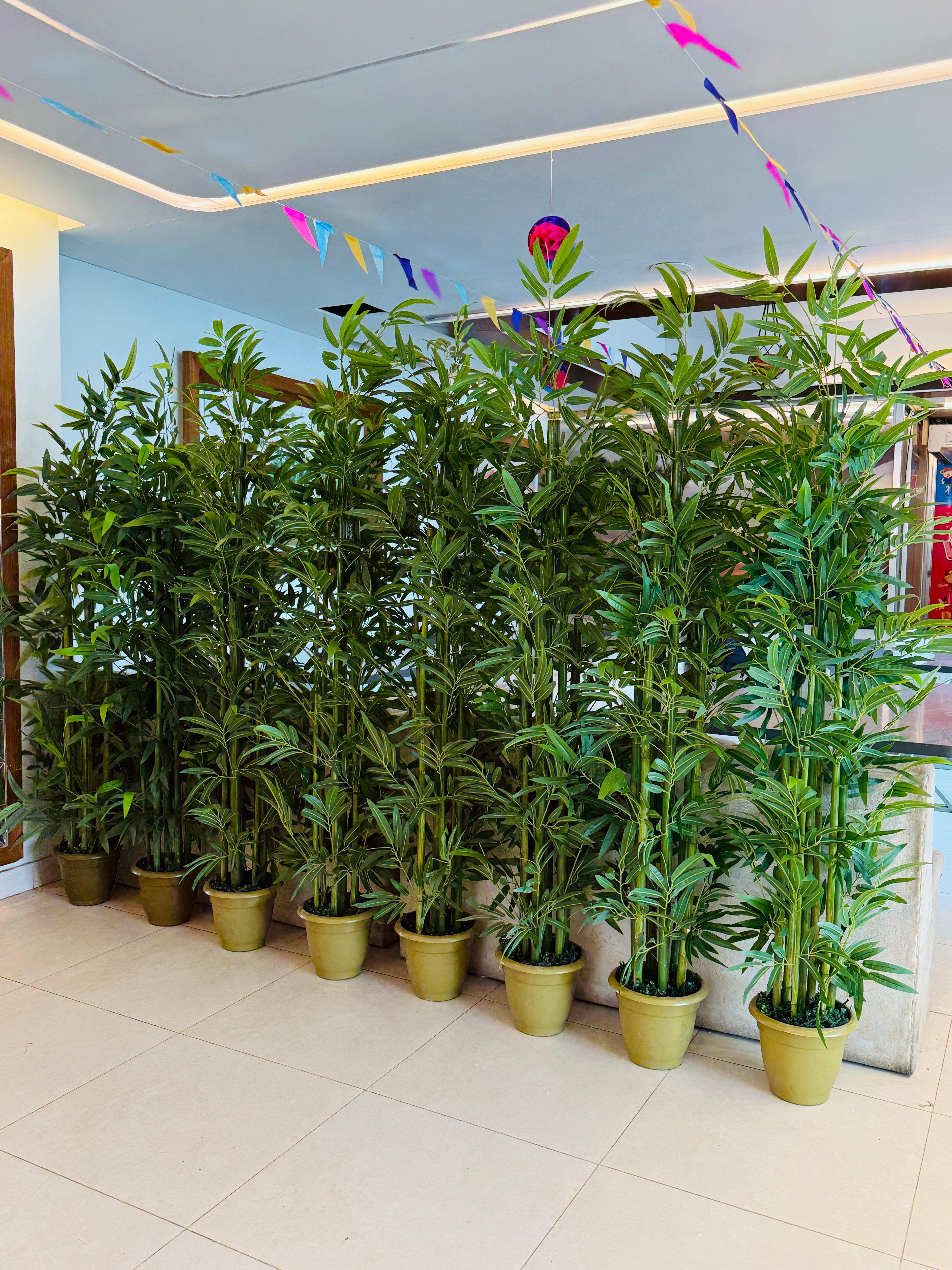 Chinese imported artificial rubber leaves bamboo tree 6 Feet+