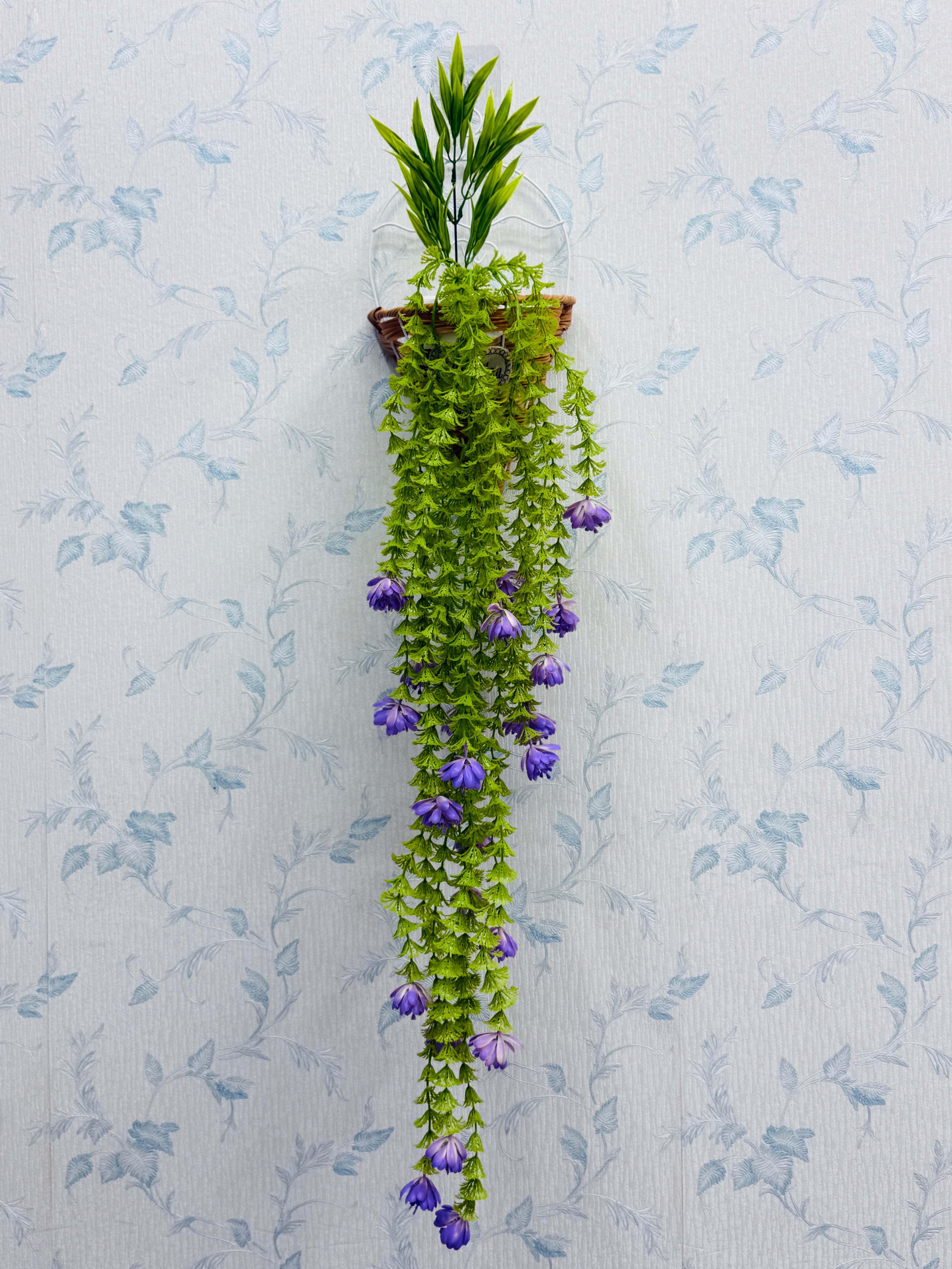 rubber Lota with metal wall planter