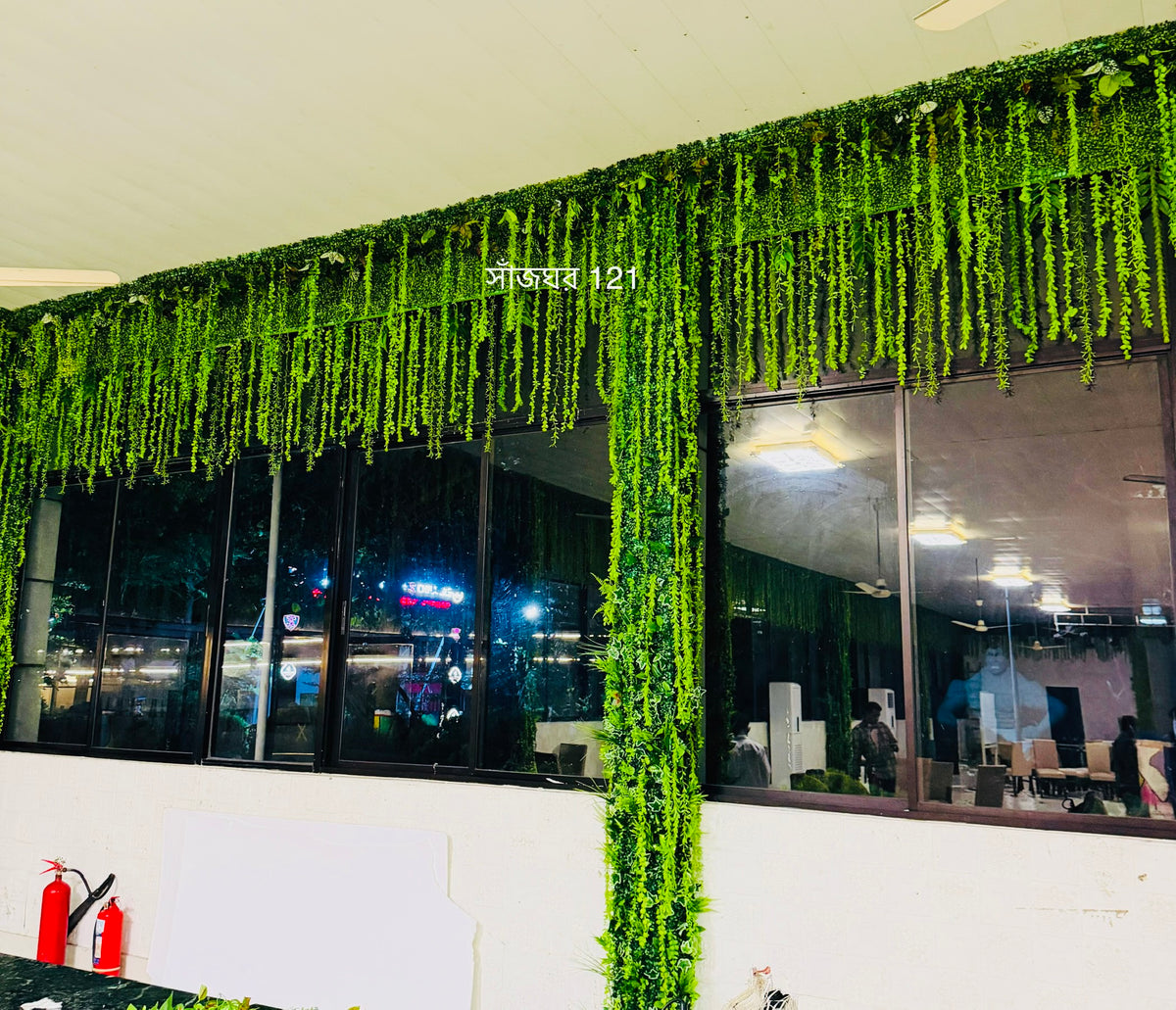 celling and wall decoration by artificial lota pata 650 tk 1 square feet