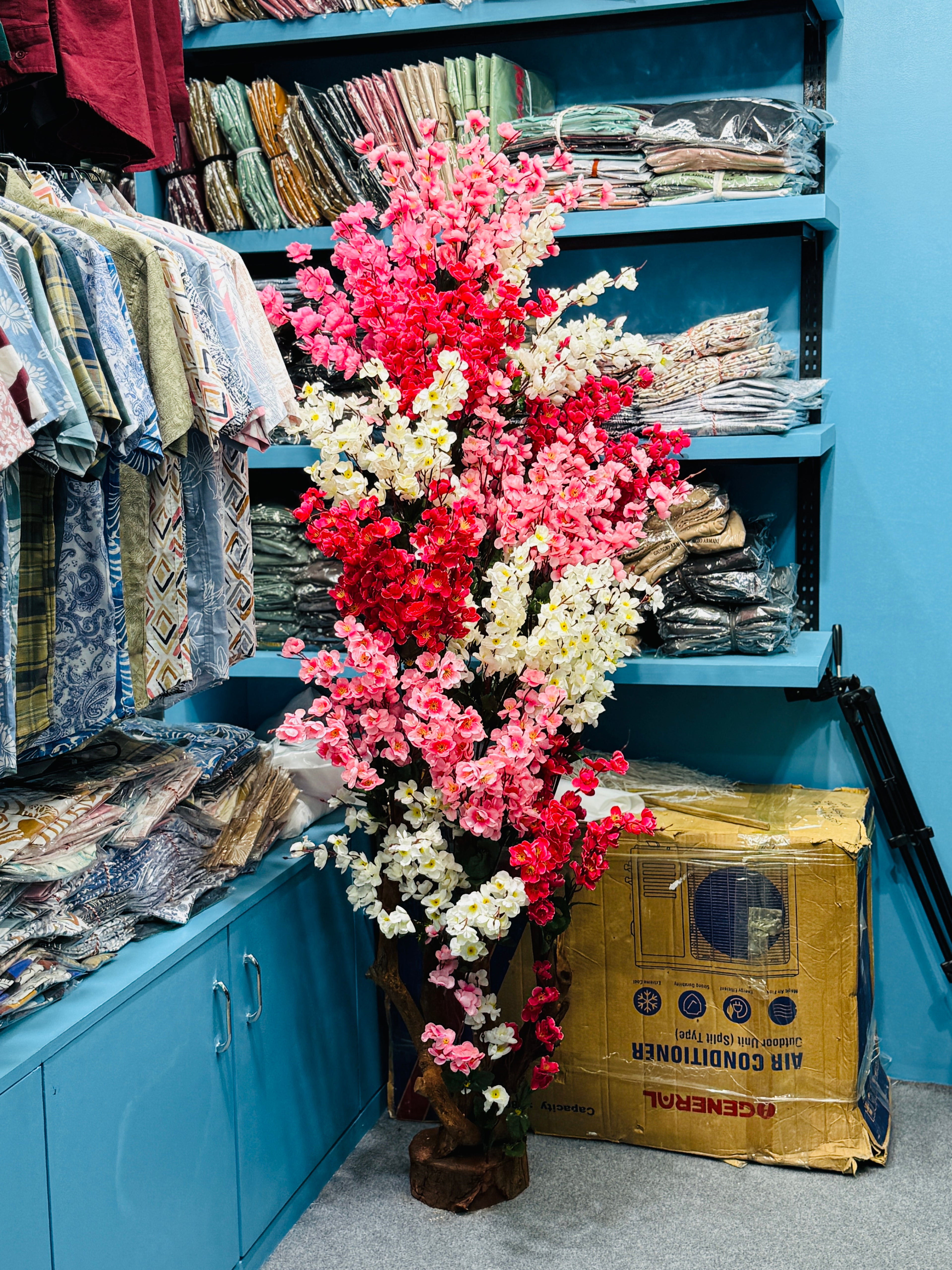 Chinese imported premium quality artificial 6 feet+ cherry Tree.A