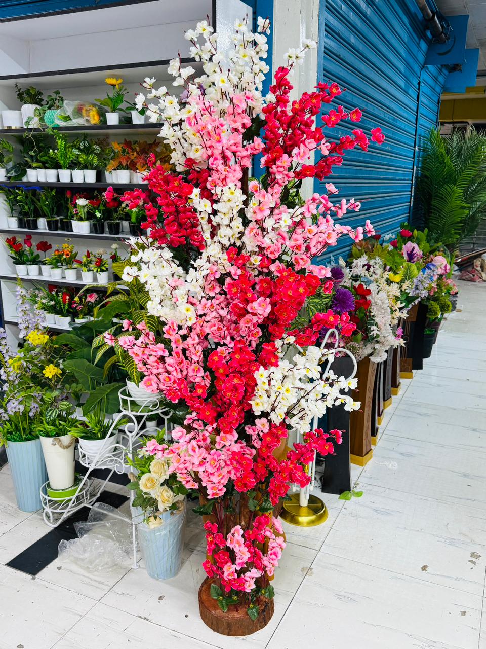 Chinese imported premium quality artificial 6 feet+ cherry Tree.A