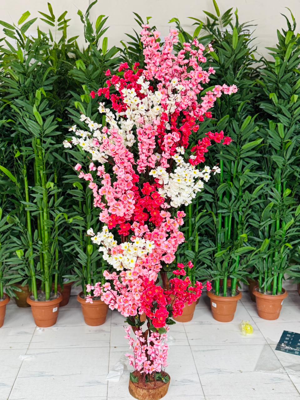 Chinese imported premium quality artificial 6 feet+ cherry Tree.A